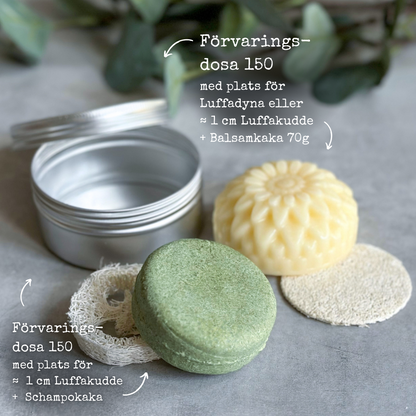 Förvaringsdosa med plats för luffakudde